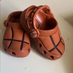 CROCS Kids Basketball Sandals - Orange and Black